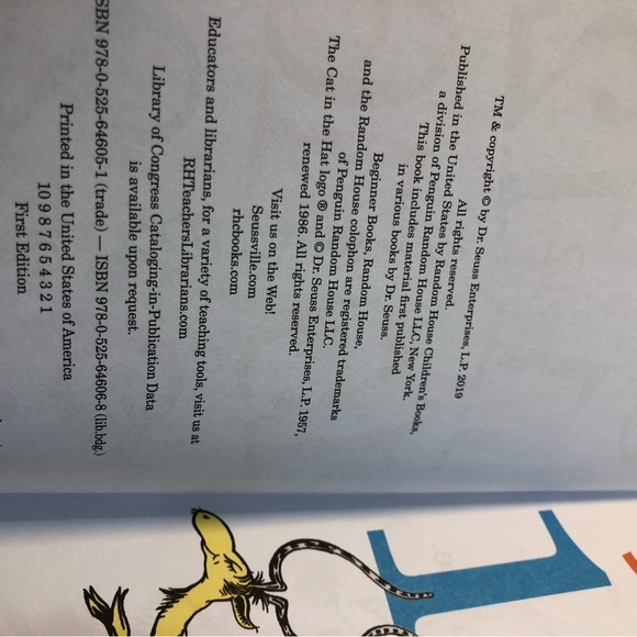 Lot of 6 Hard Cover Dr.Seuss Books Vintage - Picture 10 of 15